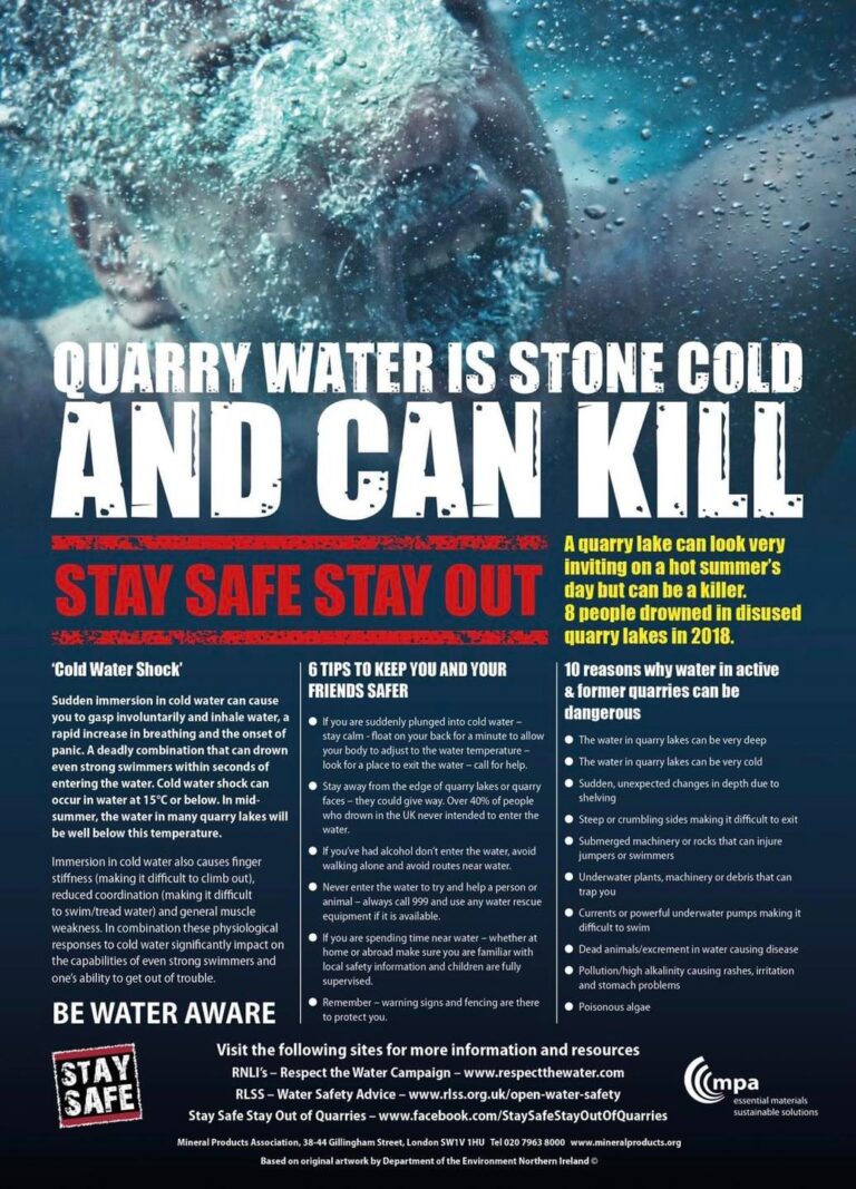 quarry swim dangers